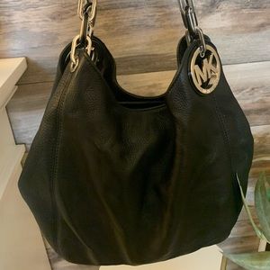 Authentic Black Michael Kors Shoulder Bag